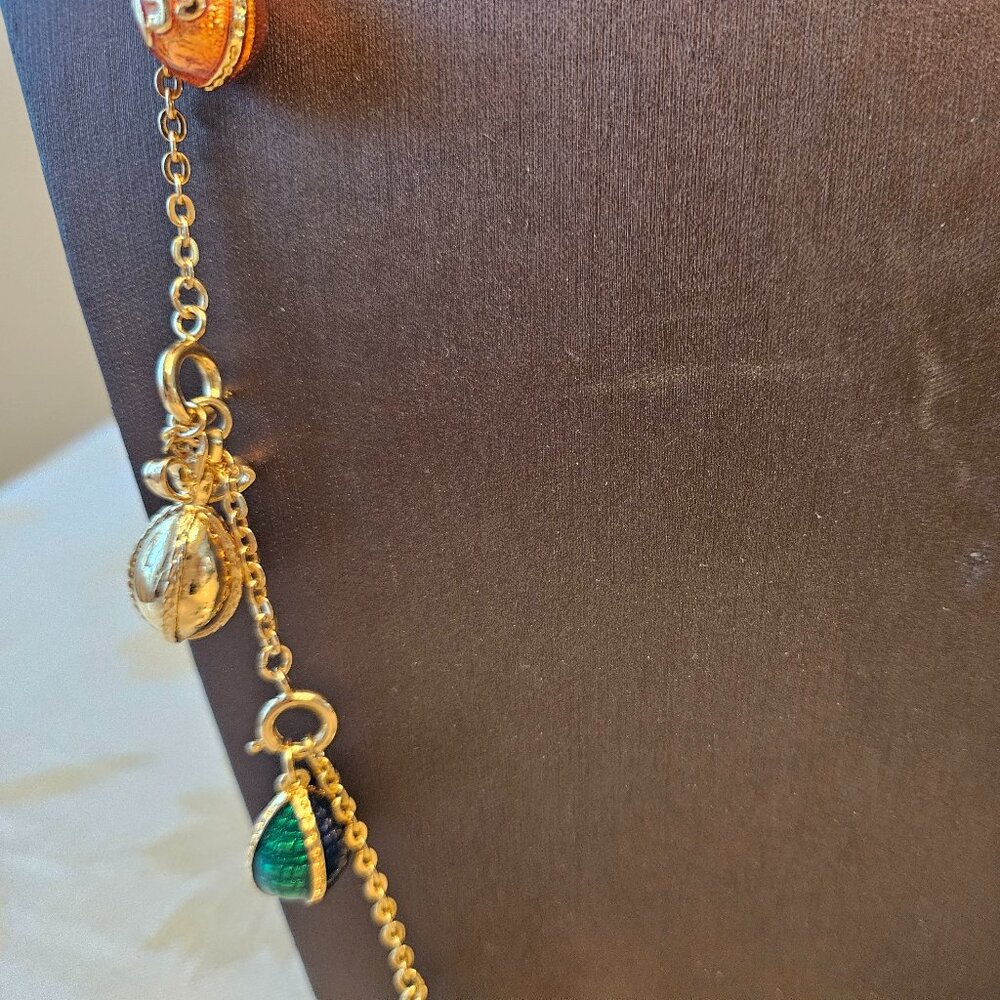 Vintage Joan Rivers Faberge Egg Necklace - Picture 4 of 16